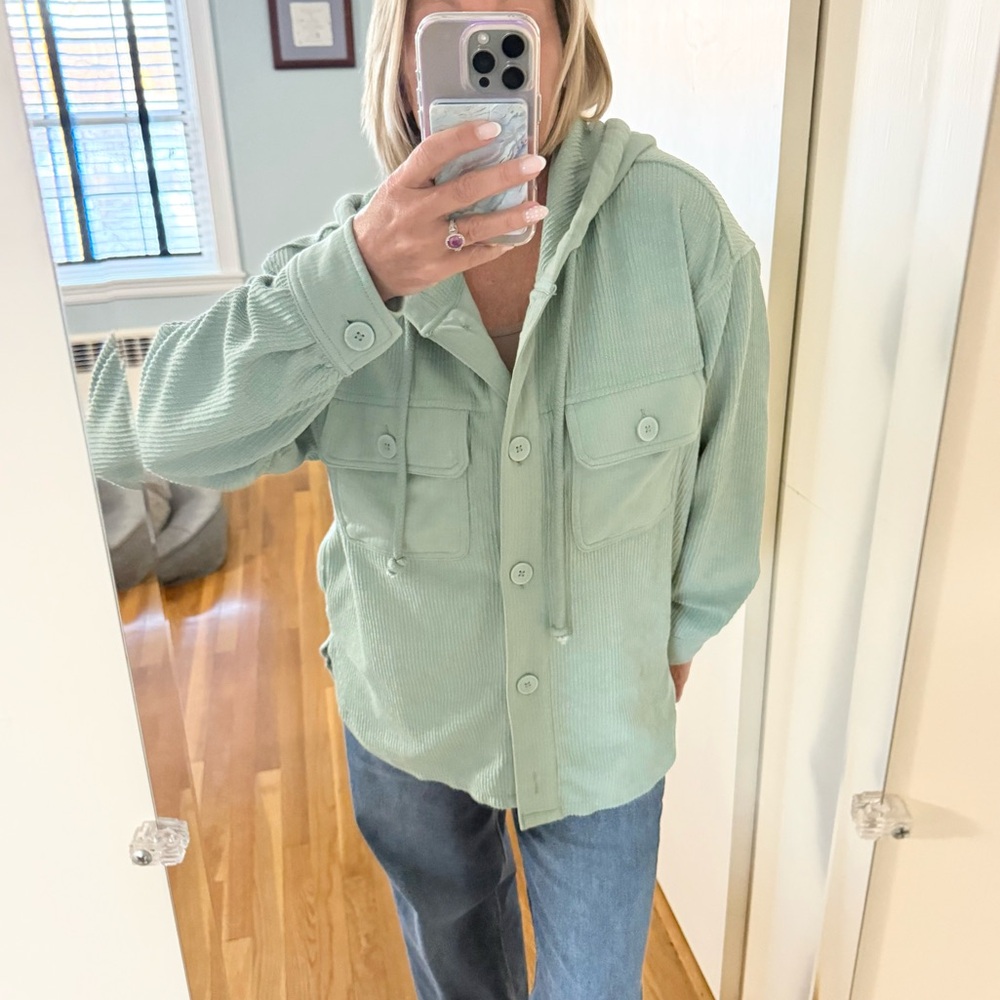 AE Oversized Button-Up Shacket - Picture 7 of 14